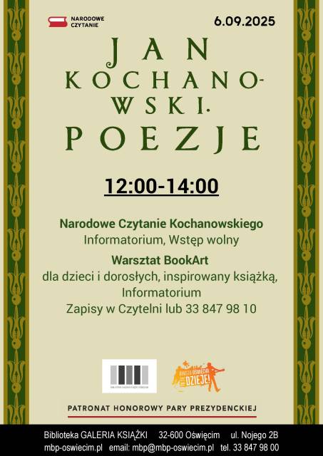Narodowe Czytanie Kochanowskiego