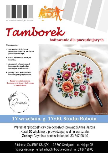 Tamborek - haftowanie dla początkujących