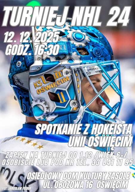 Turniej NHL 24 z nagrodami i spotkanie z hokeistą Unii Oświęcim