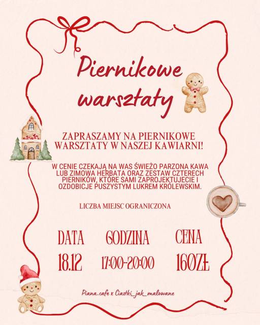 Coraz bliżej święta - warsztaty dekorowania pierników.