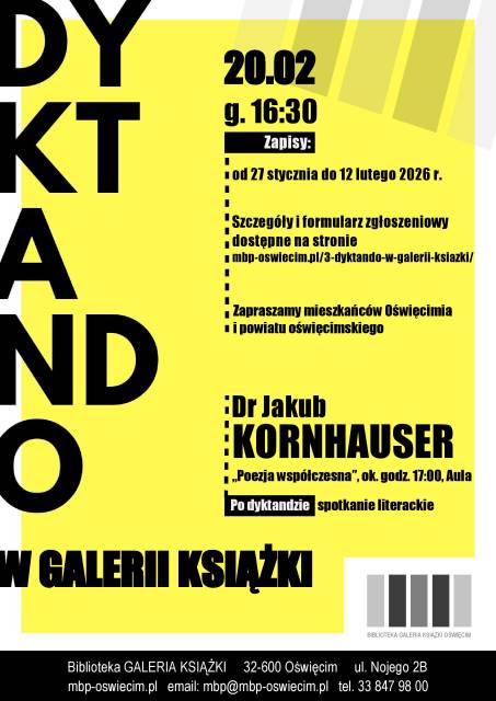 3. Dyktando w Galerii Książki