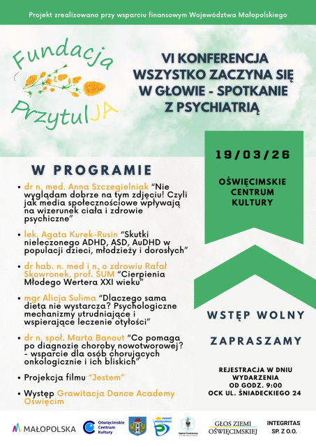 "VI Konferencja - Wszystko Zaczyna Się W Głowie - Spotkanie Z Psychiatrą"