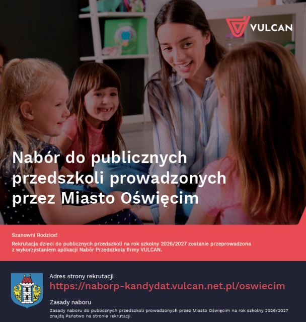 Oświęcim. Elektroniczna rekrutacja do szkół i przedszkoli miejskich