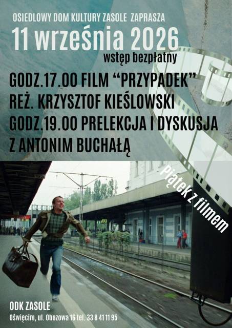 Projekcja filmu „Przypadek” w reż. Krzysztofa Kieślowskiego z prelekcją i dyskusją czyli piątek z filmem