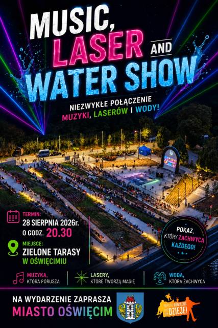 Music, Lasers and Water Show na Zielonych Tarasach