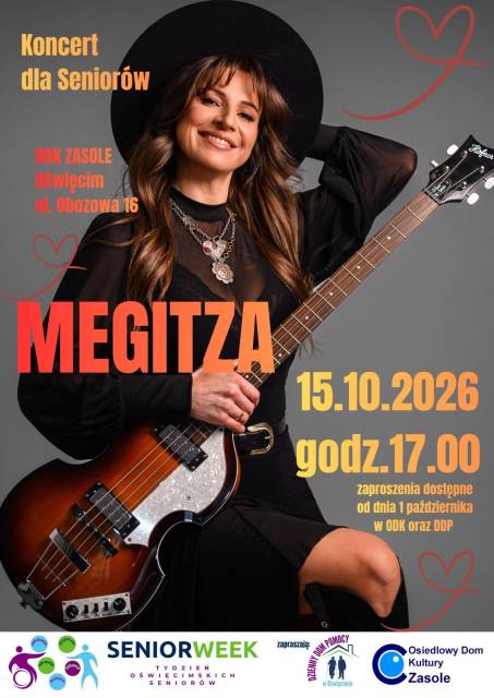 Koncert Megitzy dedykowany Seniorom w ramach Seniorweek 2026 – Tygodnia Oświęcimskich Seniorów